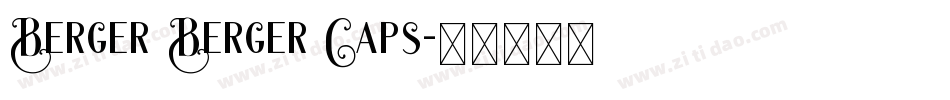 Berger Berger Caps字体转换